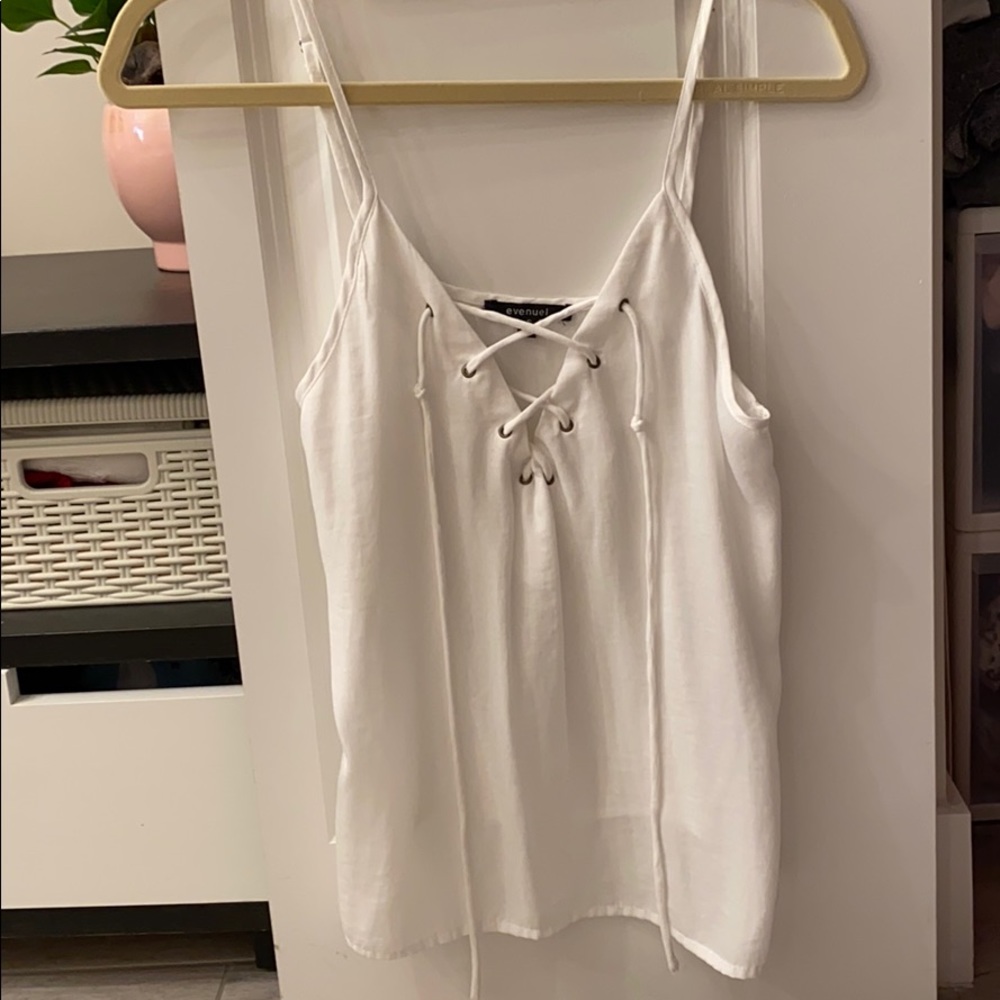 Evanuel white tank top